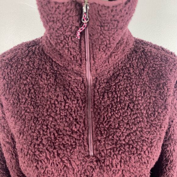 Liv Outdoor Wiley Sherpa Fleece Pullover Magenta Purple Womens Small Pocket - Picture 6 of 14